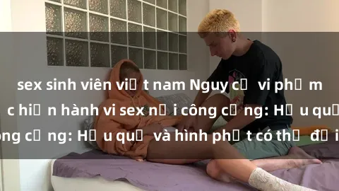 sex sinh viên việt nam Nguy cơ vi phạm pháp luật khi thực hiện hành vi sex nơi công cộng: Hậu quả và hình phạt có thể đối mặt